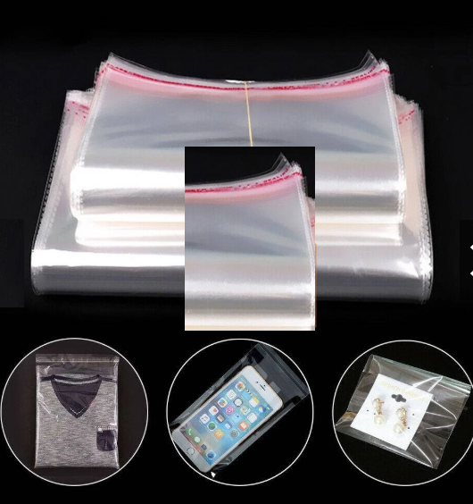 100pcs Affordable Transparent OPP Packaging Bags / Clear Plastic Bags / Self-Adhesive Clothing Cover Bags - Image 2